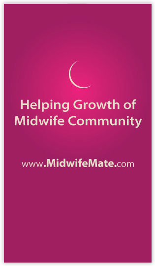 Midwie Mate business card design back